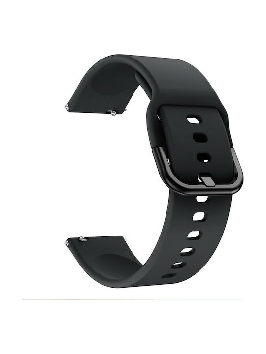 Σιλικόνης Λουρακι Black Buckle Amazfit Bip Watch3 41mm Black Oem