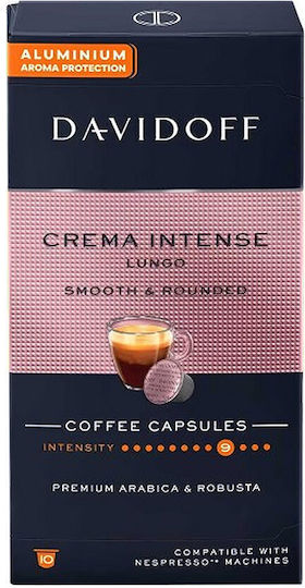 Davidoff Crema Intense Lungo 10 Τμχ Nespresso