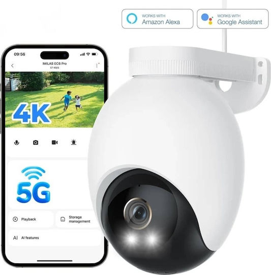 Imilab EC6 Pro IP Überwachungskamera Wi-Fi 4K Wasserdicht mit Lautsprecher