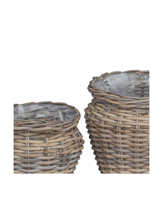 vidaXL Κασπώ Rattan Γκρι 2τμχ