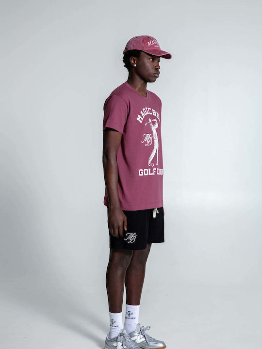 Magicbee Athletic Club Cap Denim Burgundy
