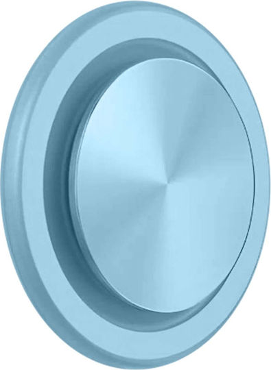 Popsockets Popgrip Кръгъл Magsafe Включва Адаптер Пръстен Magsafe Разтегаема Основа Дръжка Сменяема Горна Част Калъфи за Смартфони Алуминий Син Въздишка