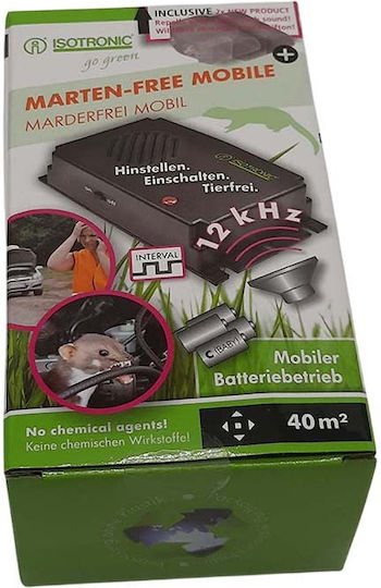 Isotronic Ultrasonic Repeller Martens 78db 12khz Cordless Compact Black