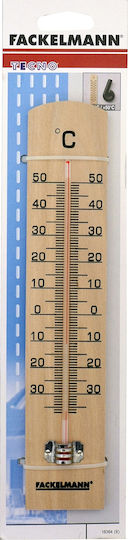 Fackelmann Wall Thermometer Wooden 18cm