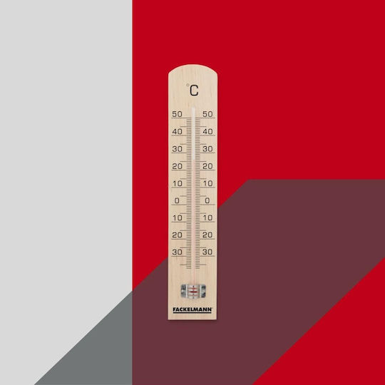 Fackelmann Wall Thermometer Wooden 18cm