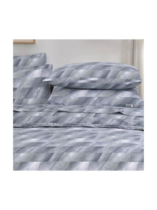 Casa Colori Illus Pillowcase Set with Envelope Cover Gray 50x70cm.