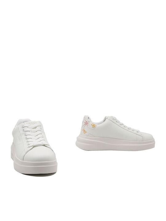 Guess Elbina Sneakers Λευκά