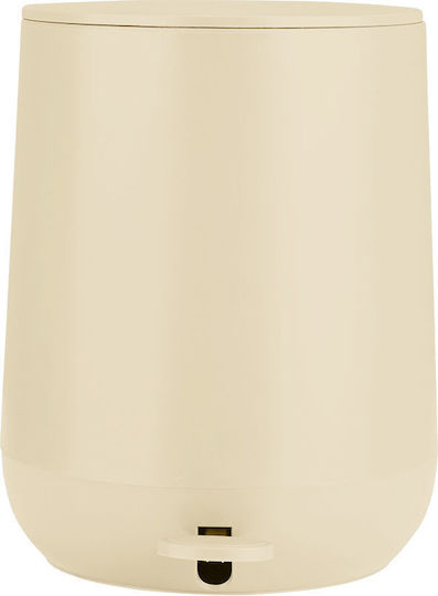 Estia Fjord Plastic Toilet Brush and Basket Set Soft Close 5lt Beige