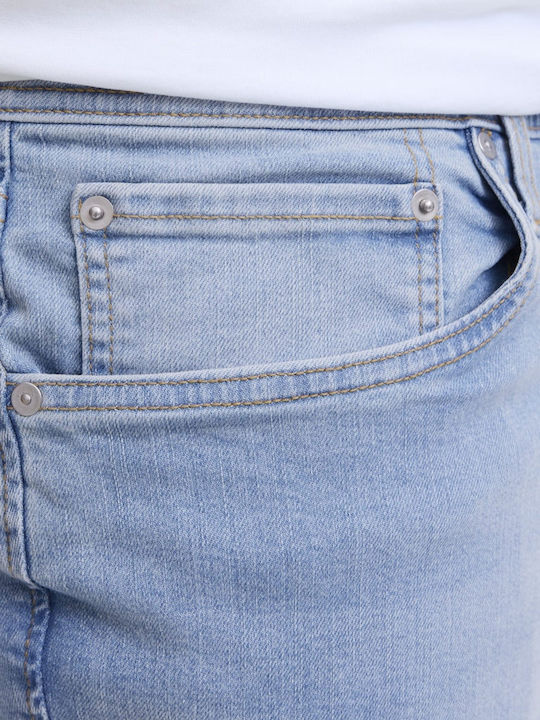 Men's Jeans Pants Elastic with Slim Fit Blue