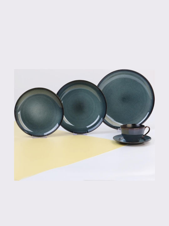 Cryspo Trio Portofino Albastru Ceramică Set de Vase 40buc