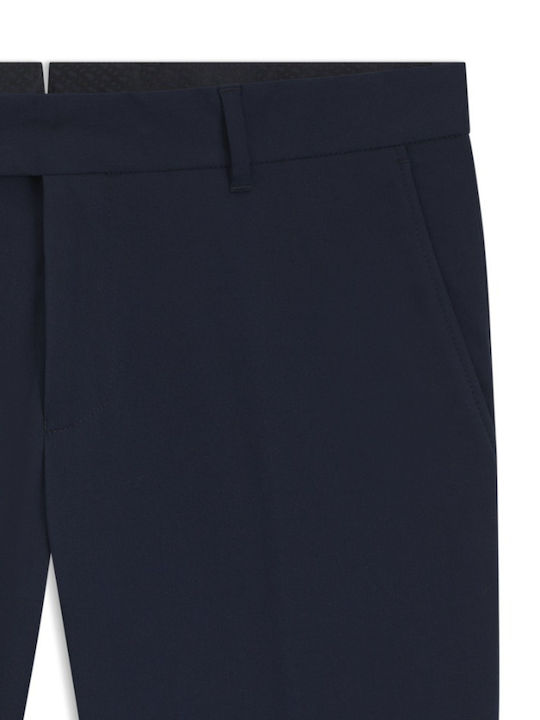 Elastic Men's Trousers Dark Blue