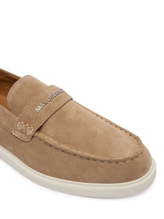 Men's Leather Loafers Beige