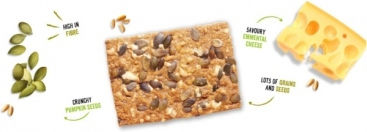 Dr. Karg's Biologische Cracker mit Geschmack Käse Vollkorn 200gr