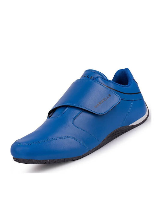 Men's Synthetic Leather Casual Shoes Blue