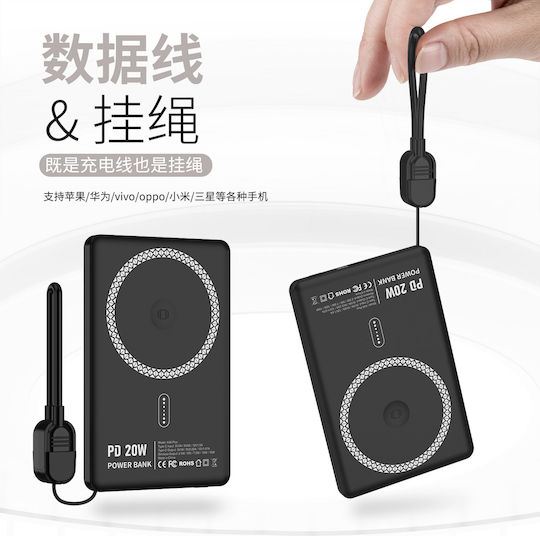 Nine A36 Plus MagSafe Power Bank 5000mAh 15W with USB-C Port Gold