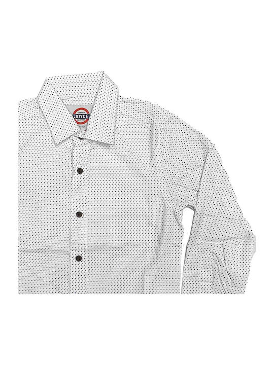 Joyce Kids Shirt Long Sleeve White