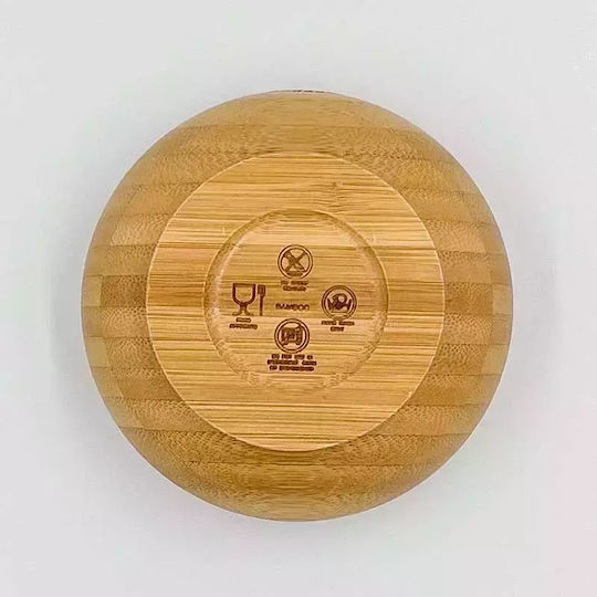 Pandaboo Baby Food Bowl made of Bamboo Yellow