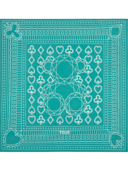 Tous Women's Silk Scarf Blue