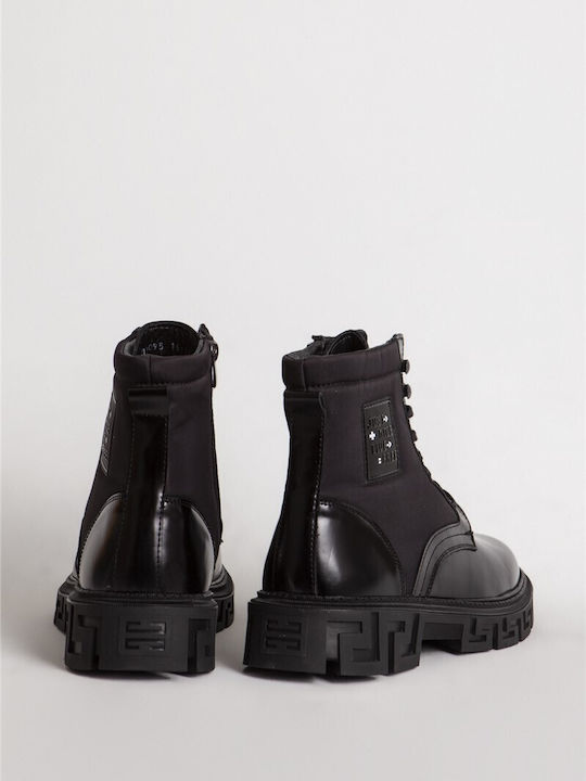 Piele Negru Ghete barbati