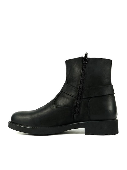 Piele Negru Ghete barbati