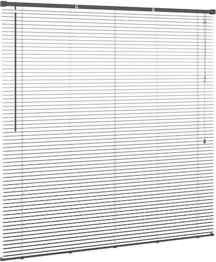 vidaXL Shade Blind PVC in Silver Color L150xH130cm
