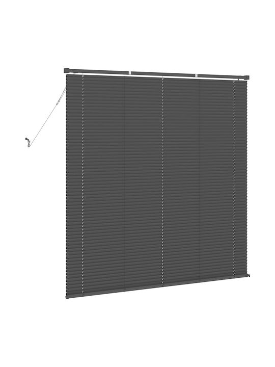 vidaXL Shade Blind PVC in Silver Color L150xH130cm