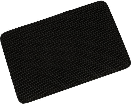 Covoraș Impermeabil Pentru Litiere Pisici Mărime 40 X 60 Cm Strat Dublu Culoare Neagră