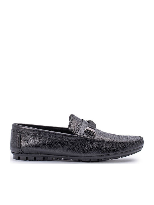 Leder Herren Mokassins in Schwarz Farbe