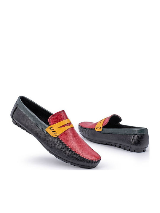 Leder Herren Mokassins in Schwarz Farbe