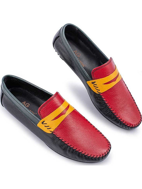 Leder Herren Mokassins in Schwarz Farbe