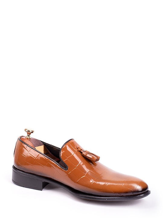 Leder Herren Mokassins in Braun Farbe