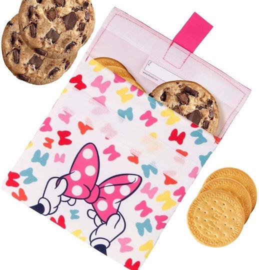 Minnie Mouse Reusable Washable Bpa-free Breakfast Packaging White Pink