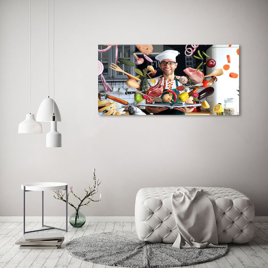 Canvas Painting Professional Space Decoration Cooking Recipes 120x60 Cm