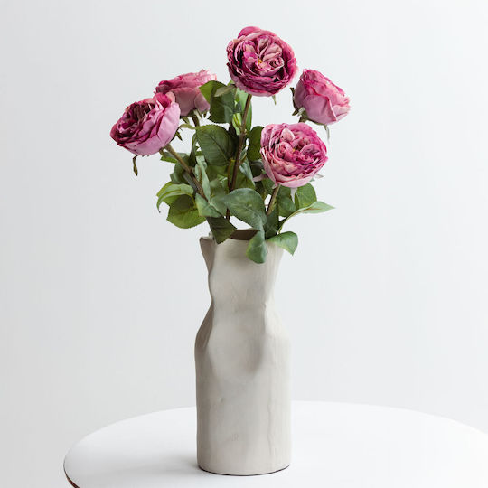 Floare Artificială Decorativă Trandafir Pink 12buc InTheBox