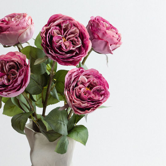 Floare Artificială Decorativă Trandafir Pink 12buc InTheBox
