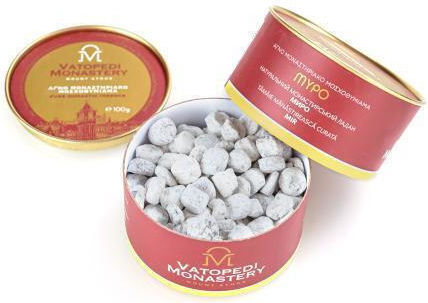 Pure Incense of Mount Athos Old Traditional Recipe 10 X 100gr Authentic Product of Vatopedi Monastery Holy Great Monastery Vatopedi 28167 Myrrh