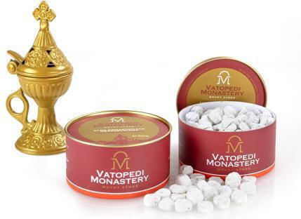 Pure Incense of Mount Athos Old Traditional Recipe 100g Authentic Product of Vatopedi Monastery Holy Great Monastery Vatopedi 28160 Cherubic
