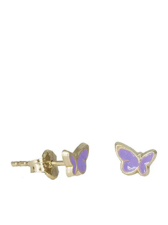 9K Gold Butterfly Studs