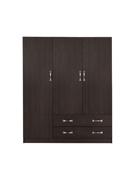 Triple Door Wardrobe Carly 150x55x180cm
