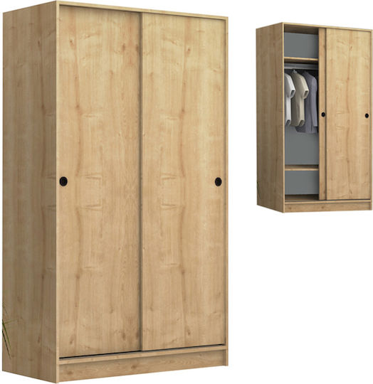 Двойна врата Гардероб Плъзгащи се Regio Natural Beech 100x60x181см