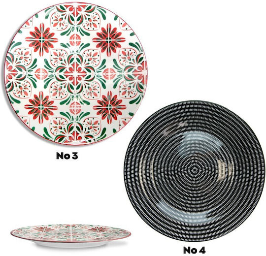 Viosarp Design Shallow Serving Plate Made of White Porcelain with Diameter 27cm
