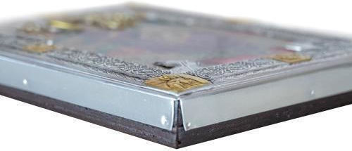 Virgin Mary Pantanassa Crafted Canvas Icon Authentic Product of Vatopedi Monastery Holy Great Monastery Vatopedi 030403000018123 19 X 15 Cm