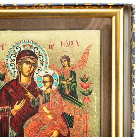 Panagia Pantanassa Replica of Miraculous Icon Authentic Product of Vatopedi Monastery Holy Great Monastery Vatopedi 30405000082123 33 X 26 Cm