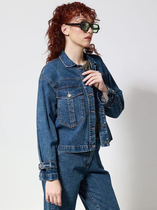 Women's Lifestyle Jacket for Winter Blue