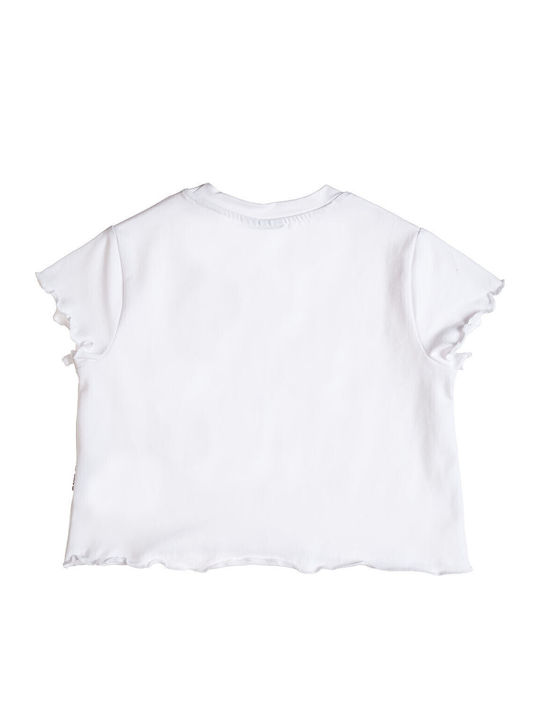 Kinder-Set mit Leggings Sommer 2Stück Weiß