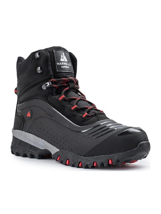 Marwells Herren Wanderschuhe Schwarz