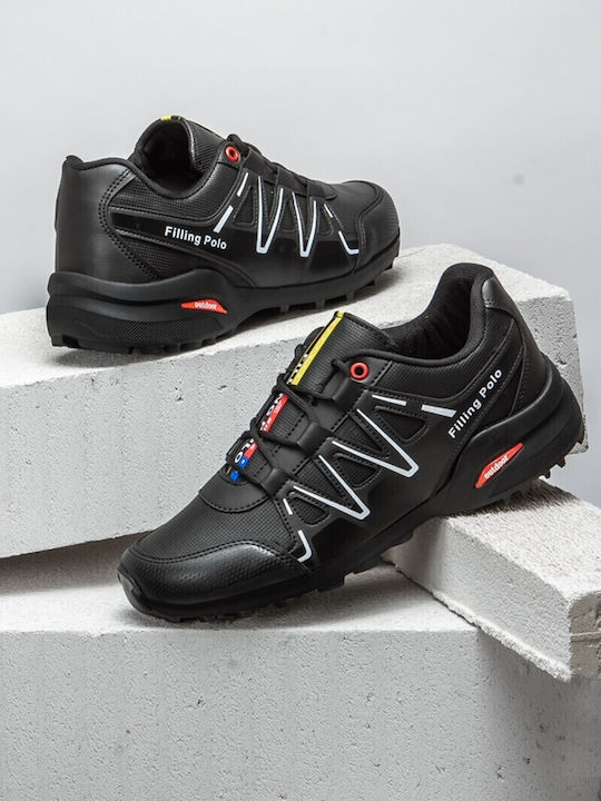 Filling Polo Männer Wanderschuhe Schwarz