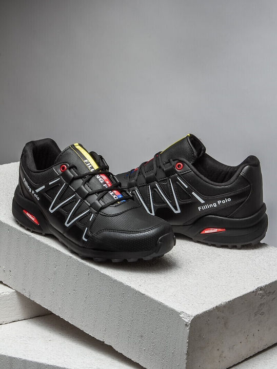 Filling Polo Männer Wanderschuhe Schwarz
