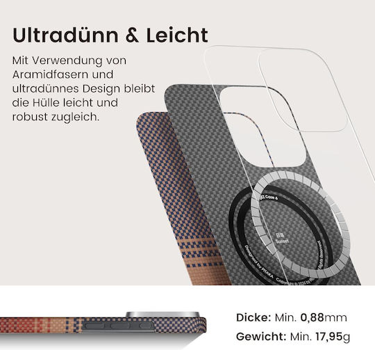 Pitaka Ultra-slim Weaving+ Back Cover Metallic 1mm Gold (iPhone 17 Pro)