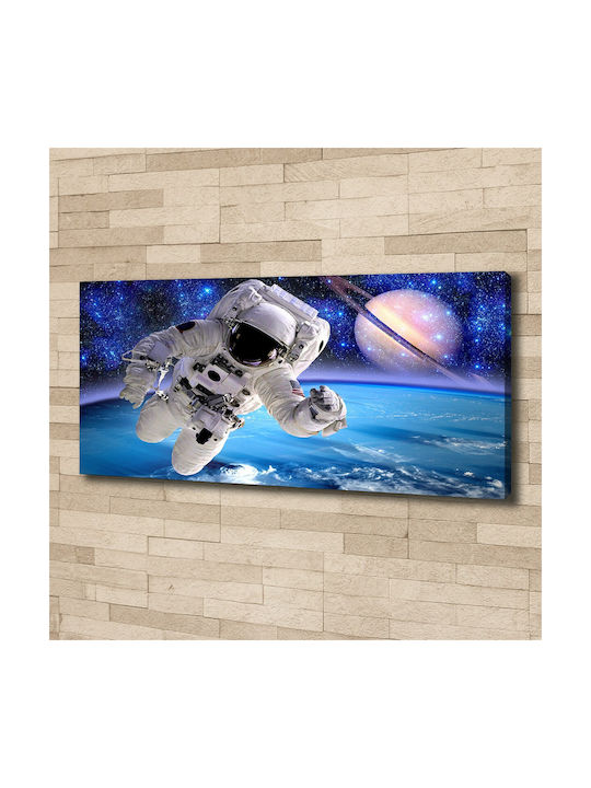 Künstlerisches Gemälde Wand Canvas Moderne Dekoration Astronaut 125x50 cm